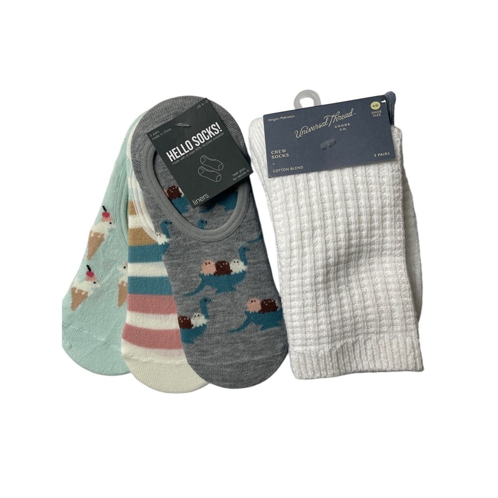 Hello Socks!  Universal Thread Crew Socks Liners No Show NWT